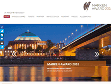Tablet Screenshot of marken-award.de